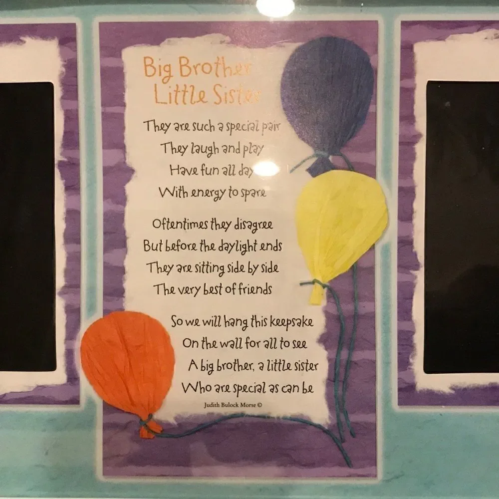 🔹Big Brother Little Sister Picture Frame